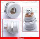 Best Price as low as $123.02 500PCS White 5.5mm x 2.5mm DC Socket + Nut Panel Mount DIY for CCTV Charger