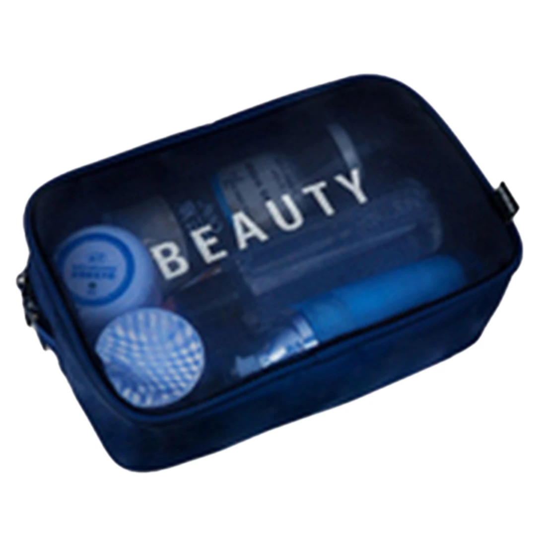 

HIPSTEEN Transparent Waterproof Cosmetic Bag Clear Travel Bath Makeup Storage Pounch Bags LadIes Make Up Toiletry Bag Black