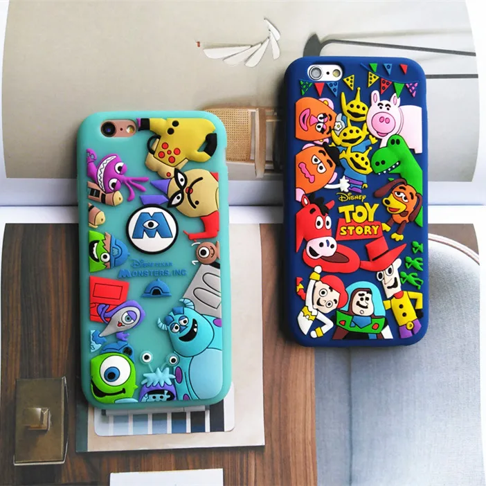 Iphone用5 S 5 Se漫画トイストーリーシリコンケース 3dサリバンモンスターfundas用appleのiphone 6 6 S 6 S Plus 7 7プラス8 8プラスx Silicone Case For Iphonefor Iphone 5s Aliexpress