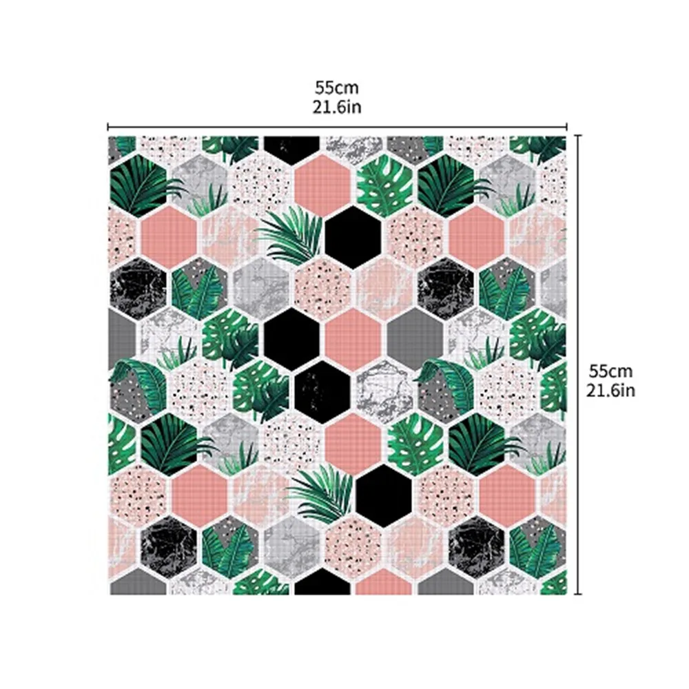 55x55 см контактная бумага с тропическими листьями DIY виниловые наклейки для стола домашний декор наклейка Водонепроницаемая самоклеящаяся Съемная скатерть