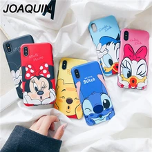 

Mickey Minnie Donald Daisy Duck Phone Case For iPhone X 8 7 Plus Soft shell Cartoon Soft Back Cover For iPhone 6s phone bag case