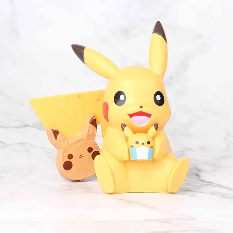 

Cute Happy Pikachu Anime Action Figure Model Decoration Toys