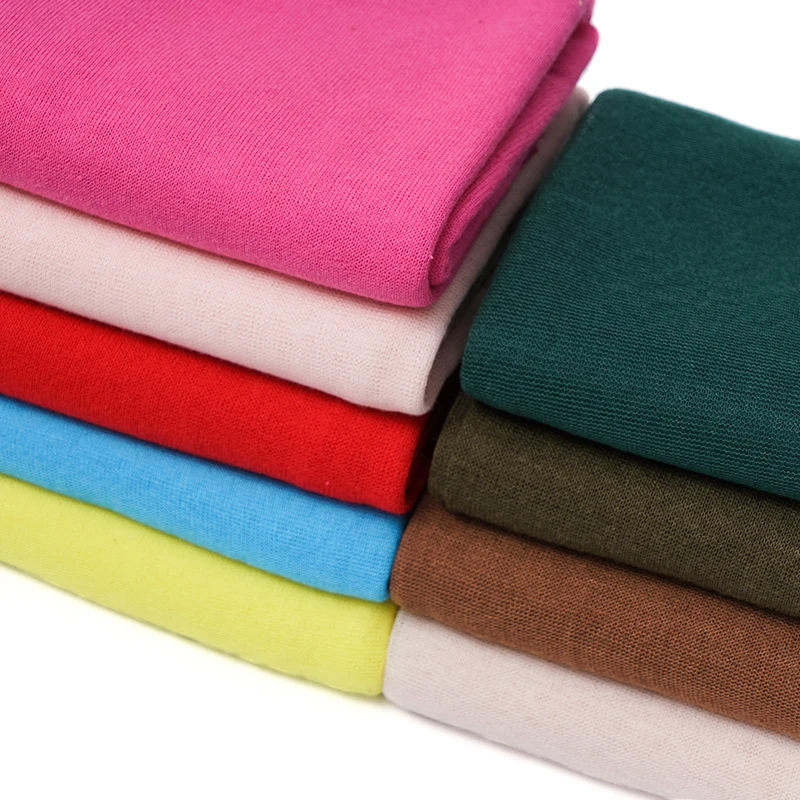 super thin cotton polyester fabric knit 