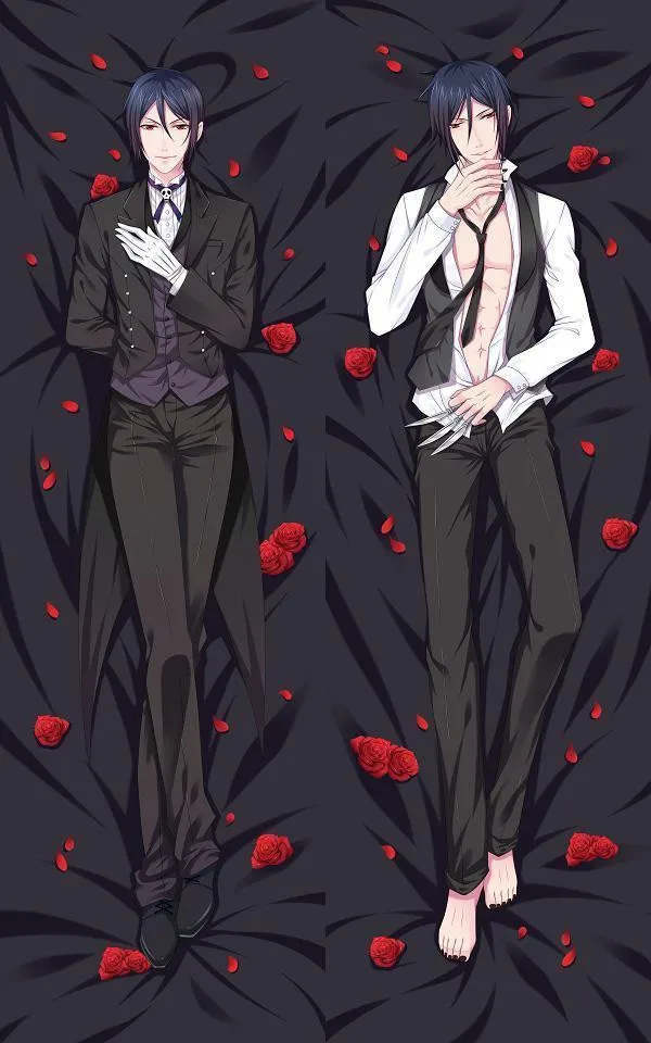 Короткая футболка с героями из японского аниме Black Butler kuroshitsuji Себастьян Ciel