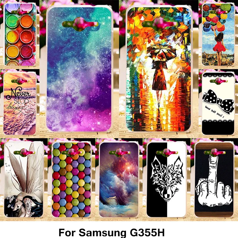 

TAOYUNXI TPU Bumper Phone Cover Case for Samsung Galaxy Core 2 II G355H G355M Core2 G355 G3556D G3559 G3558 Case Silicone Cover