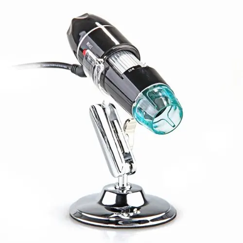 

KSOL Portable 5MP 50X-500X Magnification 8-LED USB Digital Microscope Endoscope with Stand