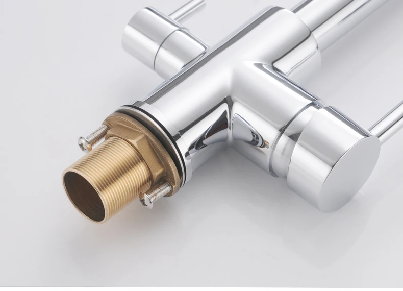 Kitchen Filtered Faucet Water with Dot Brass Purifier Faucet Dual Sprayer Drinking Water Tap Vessel Sink Mixer Tap Torneira