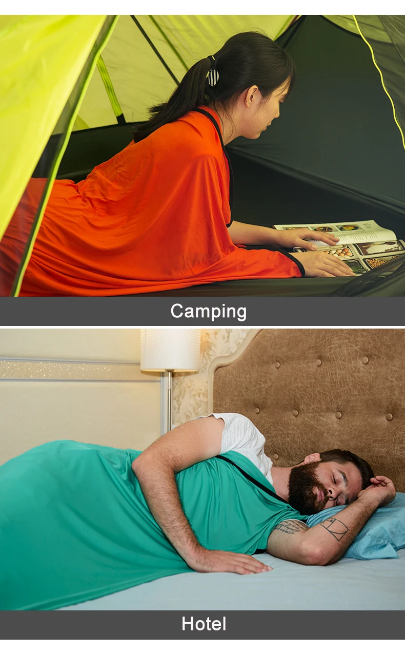 Bolsa de Dormir Bolsas de Dormir para a Primavera Outono ao ar Novo Estilo Múmia Linner Alta Fibra Elástica Softable Portátil Livre 12 dormir para a primavera outono ao ar livre