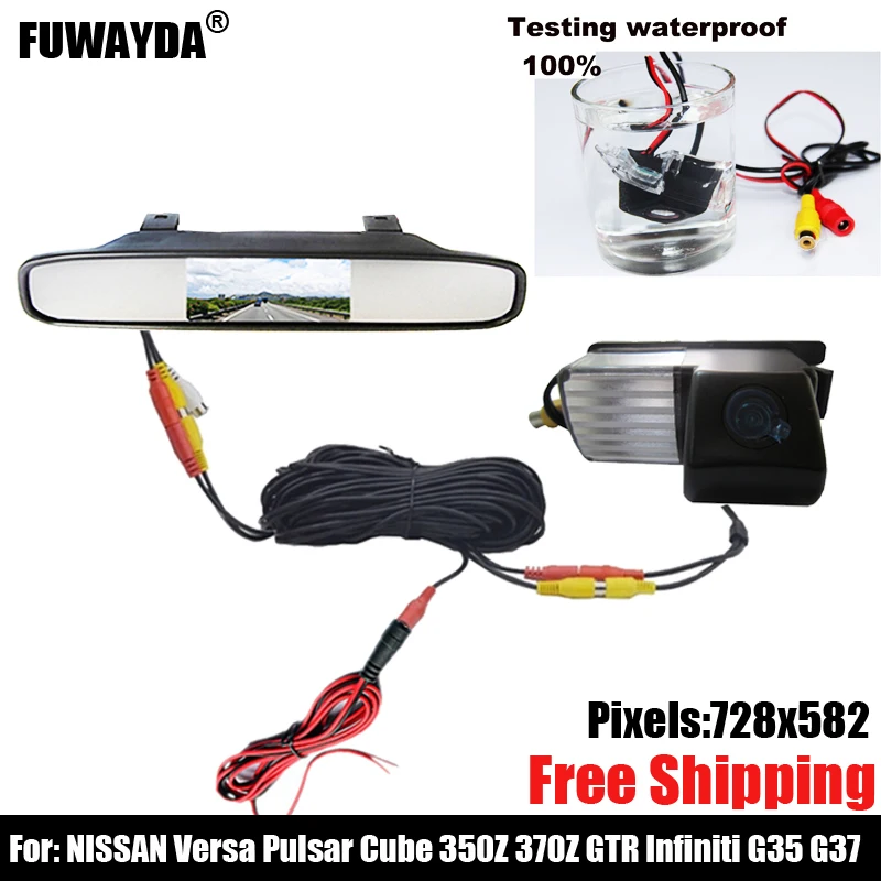 

SONY CCD Sensor Car Rear View Mirror Image With Guide Line CAMERA for NISSAN Versa Pulsar Cube 350Z 370Z GT-R Infiniti G35 G37