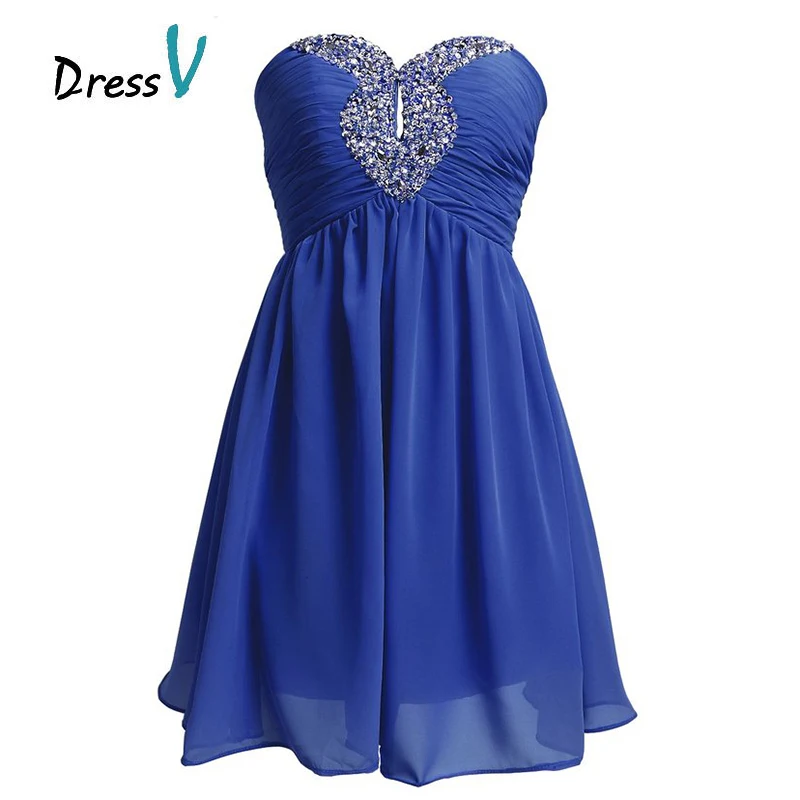 Fashion Royal Blue Plus Size Short Dresses 2017 Coral