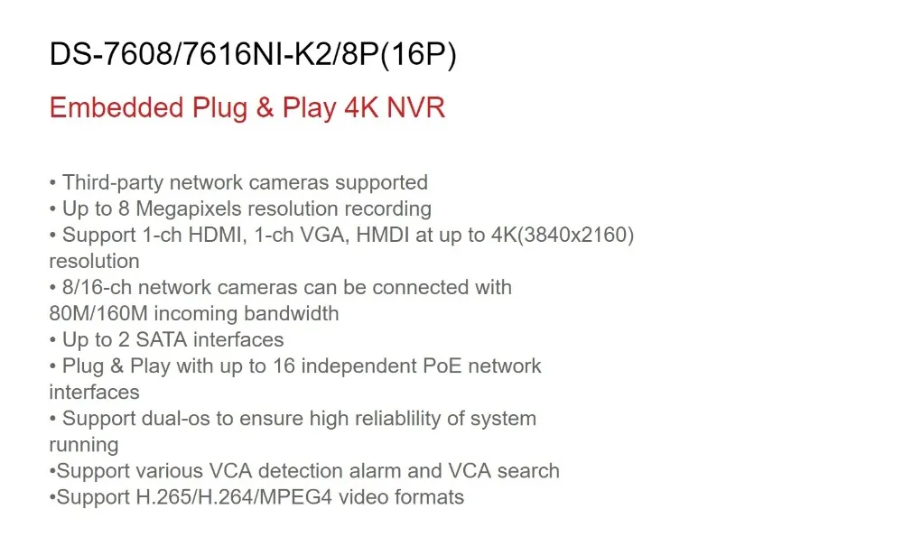 Hikvision 16 канальный 4MP охранных системы 12 шт. купольные камеры DS-2CD2343G0-I Indoor weatherprood IP камера наружняя камера видеонаблюдения POE