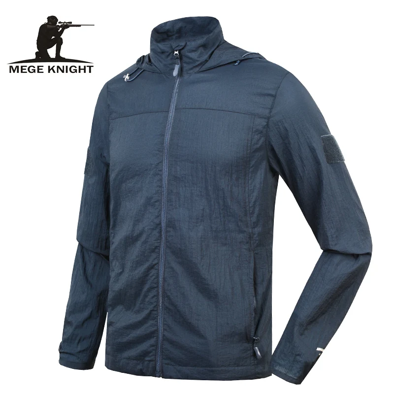 

Mege Brand Clothing New Super Light Summer Jacket for Men Military Camouflage UV Protection Quick Dry Jacket summer windbreaker