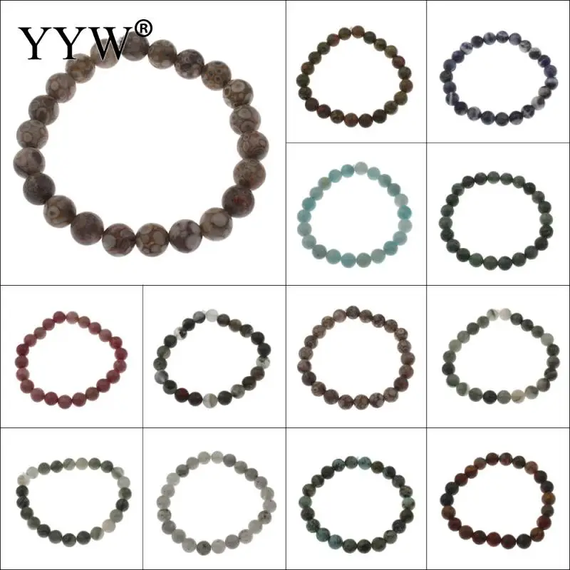 Fashion Imitated Gemstone Jewelry Crystal Balls Beads Bracelets Bangles