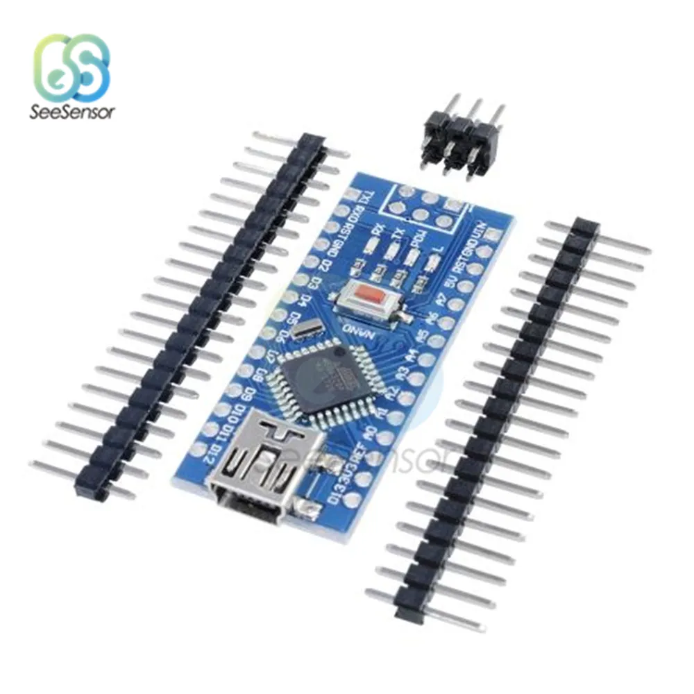 NANO V3.0 ATMEGA328P-MU мини-usb модуль с Загрузчиком совместимый контроллер CH340 USB драйвер модуль для Arduino - Цвет: ATMEGA328P-AU BoardA