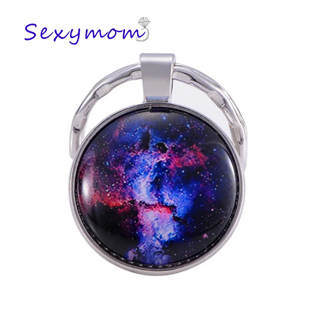 Sky Star Blue Earth Time Gem Mars брелок ювелирный галактика Вселенная, космос, планета Подарочная подвеска-брелок для друзей - Цвет: ZN020-5