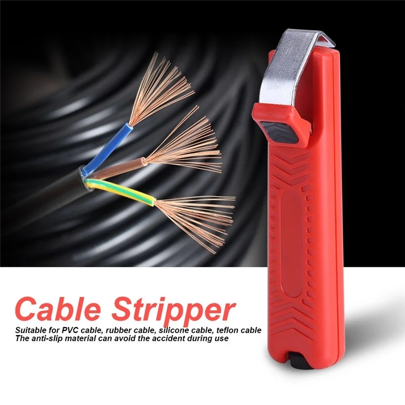 

Portable Wire Cable Stripper Mini Knives Wire Stripper Stripping Cutter Pliers Crimping Tool WWO66