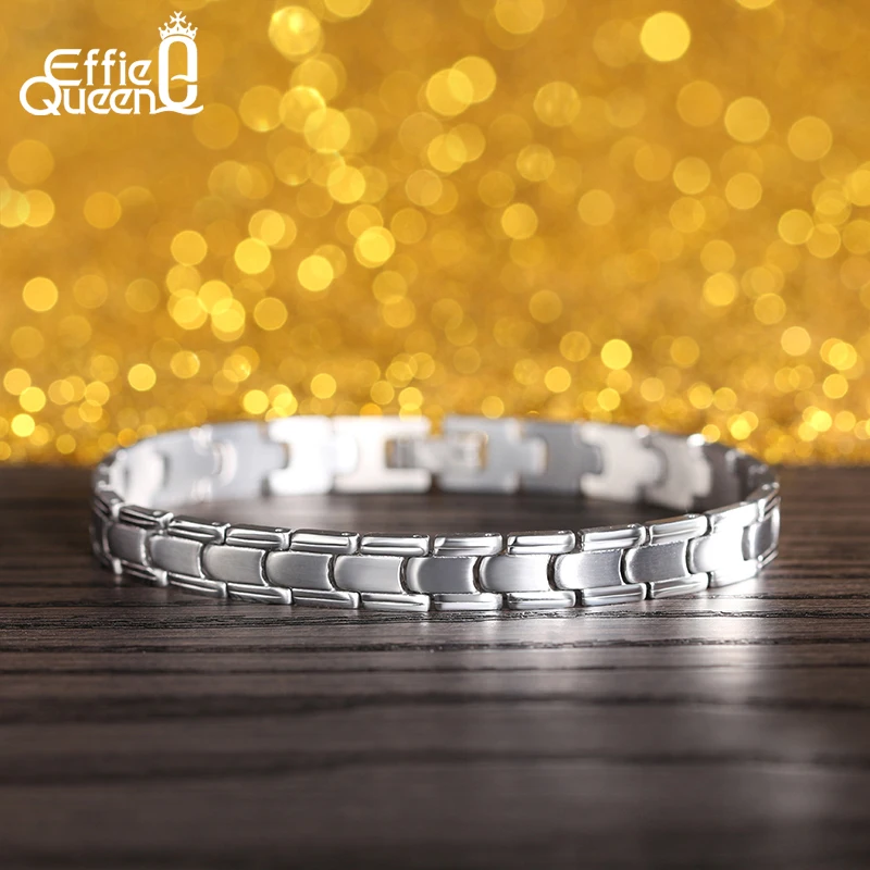 Effie queen Модные мужские ювелирные изделия 316L браслеты из нержавеющей стали персонализированный браслет с подвесками для мужчин подарок Прямая поставка IB82