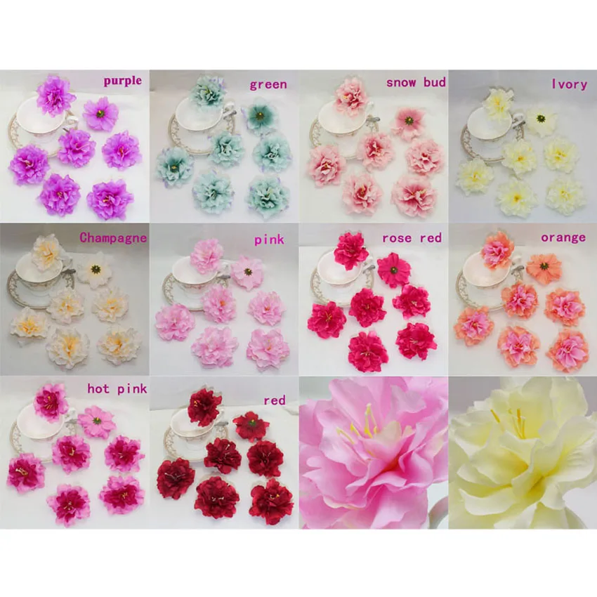 Wholesale 20-100PCS 8cm Roses Simulation flowers DIY silk flower heads wedding