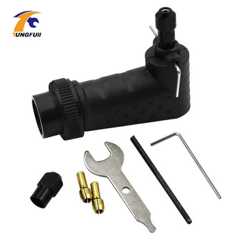 

90 Dgree Right Angle Driver Converter Dremel Drill Tool Accessories Converter Attachment Rotary Tools Electric Grinder Kit