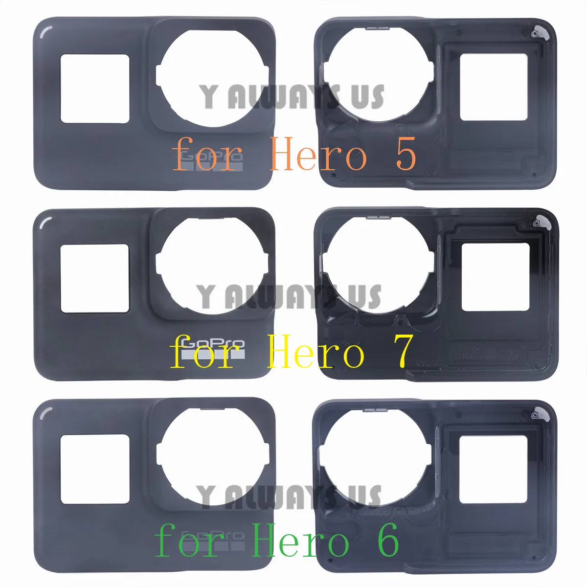 

Original front board for Gopro hero 5/6/7 Front Panel Cover Faceplate repair front door spare part for Gopro 5/6/7 front cover