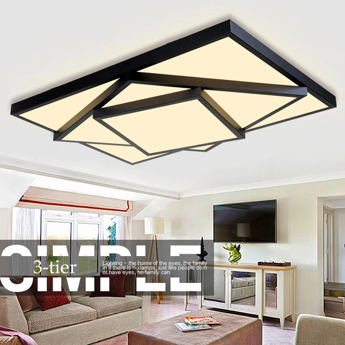 

24/30W Acrylic Modern LED Ceiling Lights for Dining Living Room Bedroom Kitchen Home Decoration Ceiling Lamp Lighting Fixtures