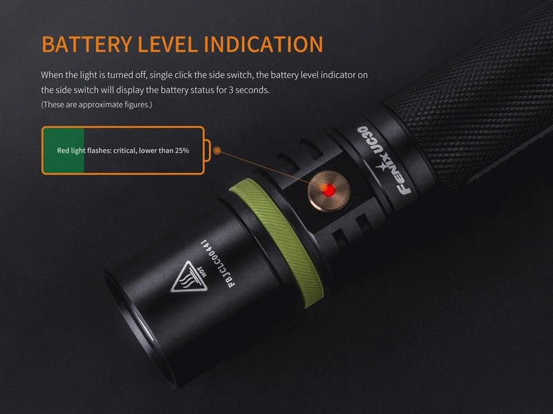 Fenix UC30 2017 Micro USB Rechargeable Flashlight (7)