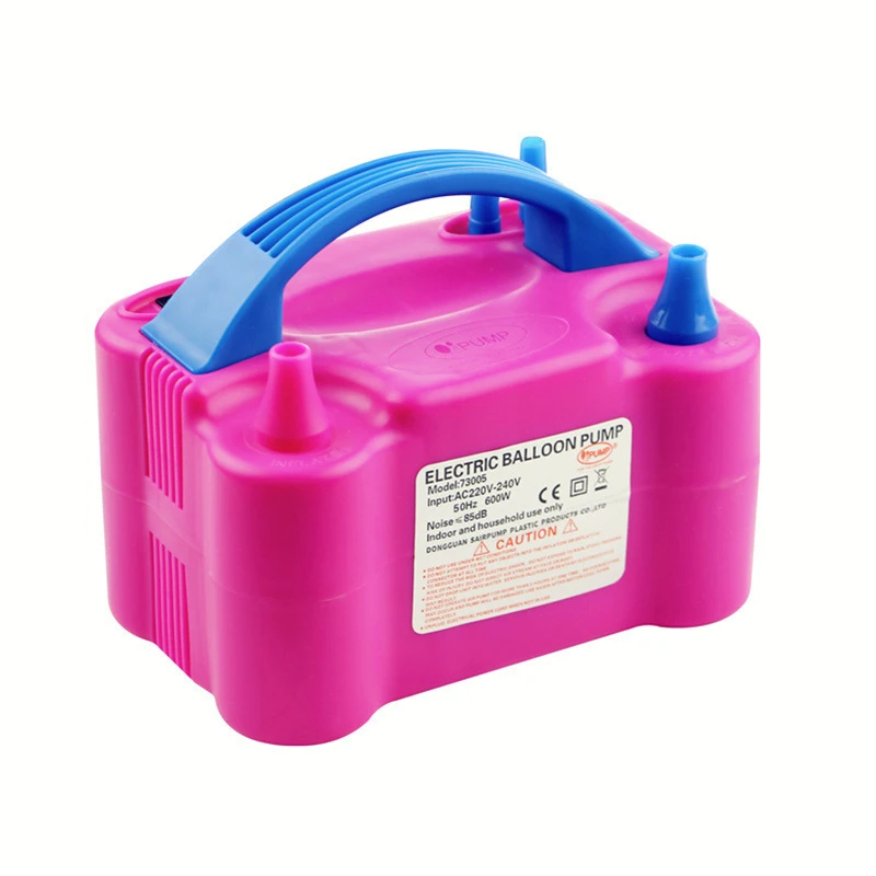 JX-LCLYL 600W Portable High Power Electric Balloon Pump Twin Nozzles Inflator Air Blower