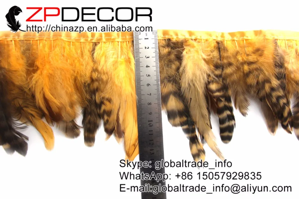 yellow chinchilla rooster coque feathers fringe  (5)