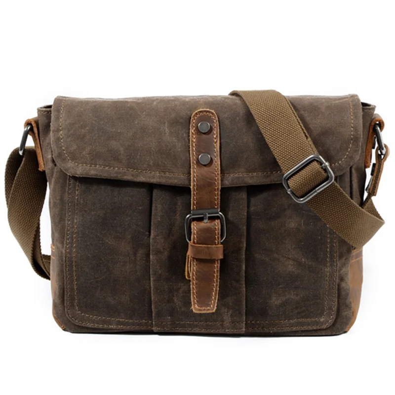 

Crossbody Men'S Shoulder Bag Waterproof Canvas Bag Men'S Casual Messenger Bag