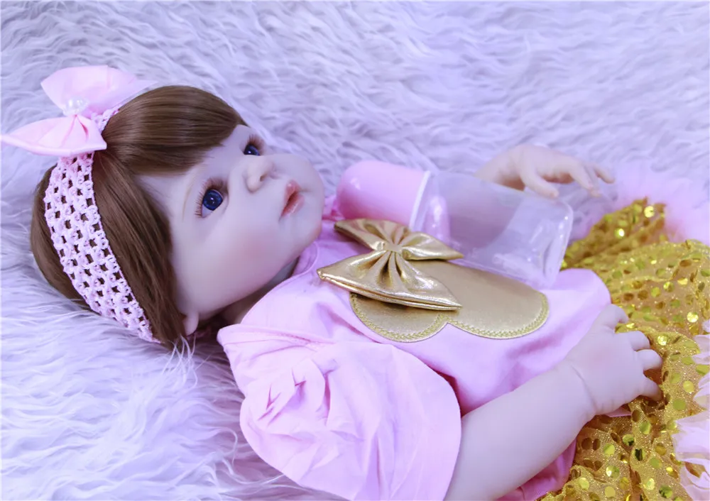 Bebe Reborn виниловое боди для девочек 23 ''реалистичные куклы allive малышей