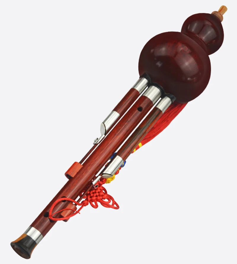 Китайский традиционный инструмент Хулуси Юньнань палисандр тыквы кукурбит флейта, музыкальный инструмент трубка из палисандра Ключ C Bb тона F10