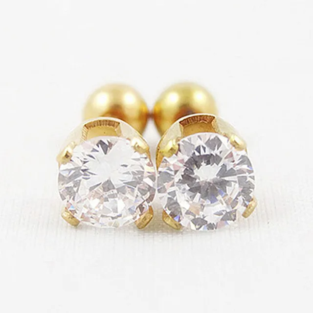Us 0 62 40 Off Pria Wanita Rhinestone Helix Cartilage Tragus Bar Atas Telinga Earring Stud Perhiasan Brincos Boucle D Oreille Ear Piercing Tool Kit