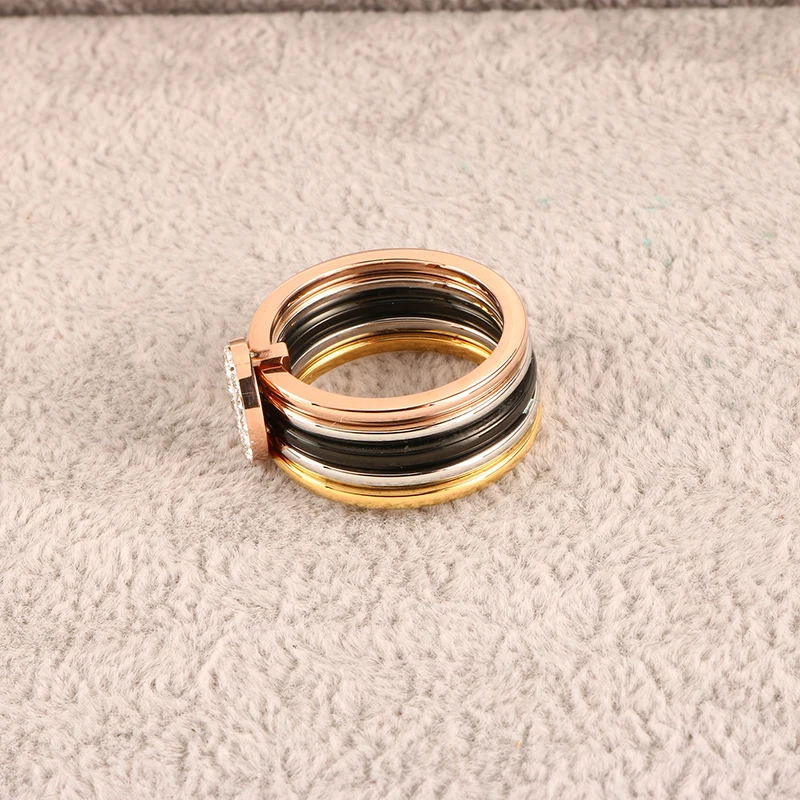 Роскошные юбилейные обручальные кольца CZ кольца для мужчин и женщин смешанные цвета многослойное дерево кольцо женские свадебные ювелирные изделия