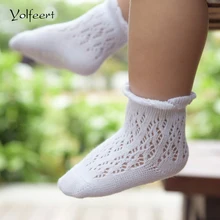 YOLFEERT Breathable Cotton Summer Style Baby Short Socks Newborn Anti Slip Boy Girl Infant Solid Color Children Socks