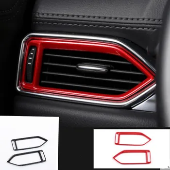 

For Mazda CX5 CX-5 2017 2018 Interior Middle Console Air Condition Vent Outlet Cover Trim AC Outlet Decoration Frame Car Styling