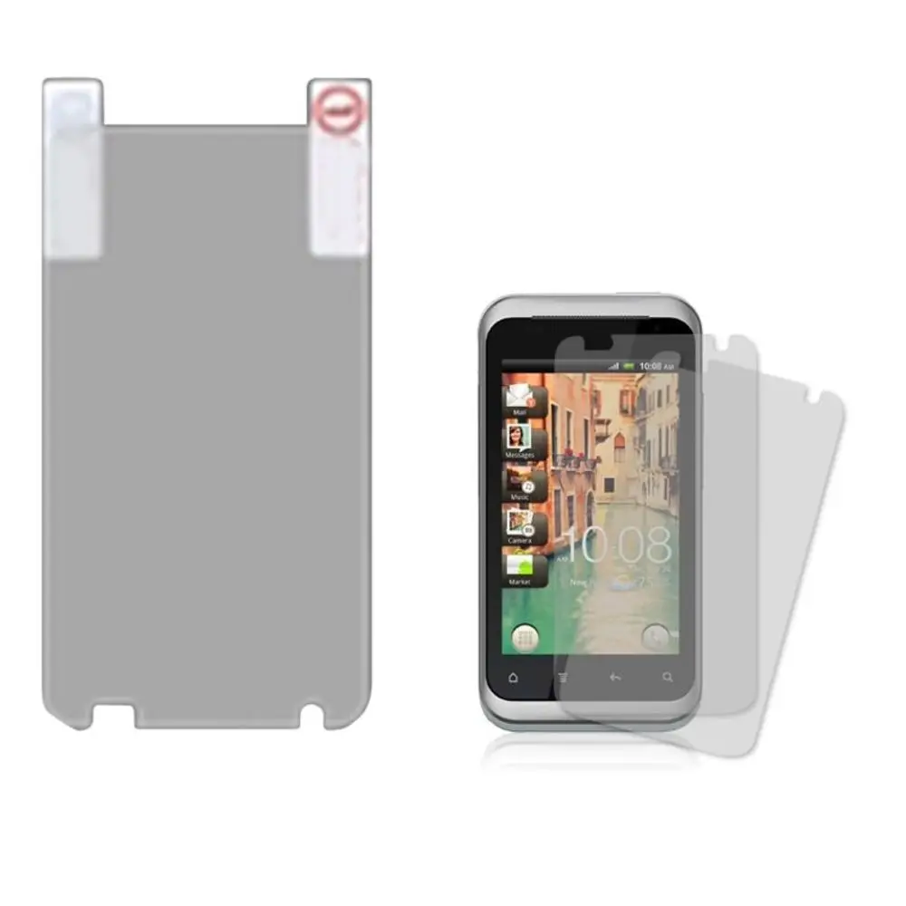 Twin Pack Clear LCD Screen Protector Film Cover For HTC Rhymescreen