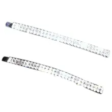 Женские стильные заколки для волос для девушек, боковая челка, Свадебная вечеринка, заколки для волос, минималистичные, два ряда, блестящие стразы, одно слово, заколки для волос