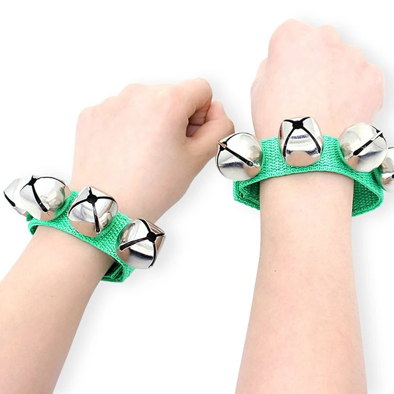 

20 Wrists With Jingle Bells Music Rhythm Toys, Random Colors, School Instruments