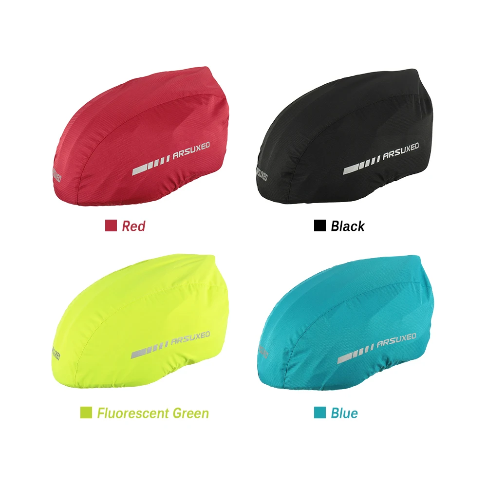 Waterproof Bike Helmet Cover with Reflective Strip Cycling Bicycle Helmet Rain Cover Road Bicycle Helmet Water Snow Cover