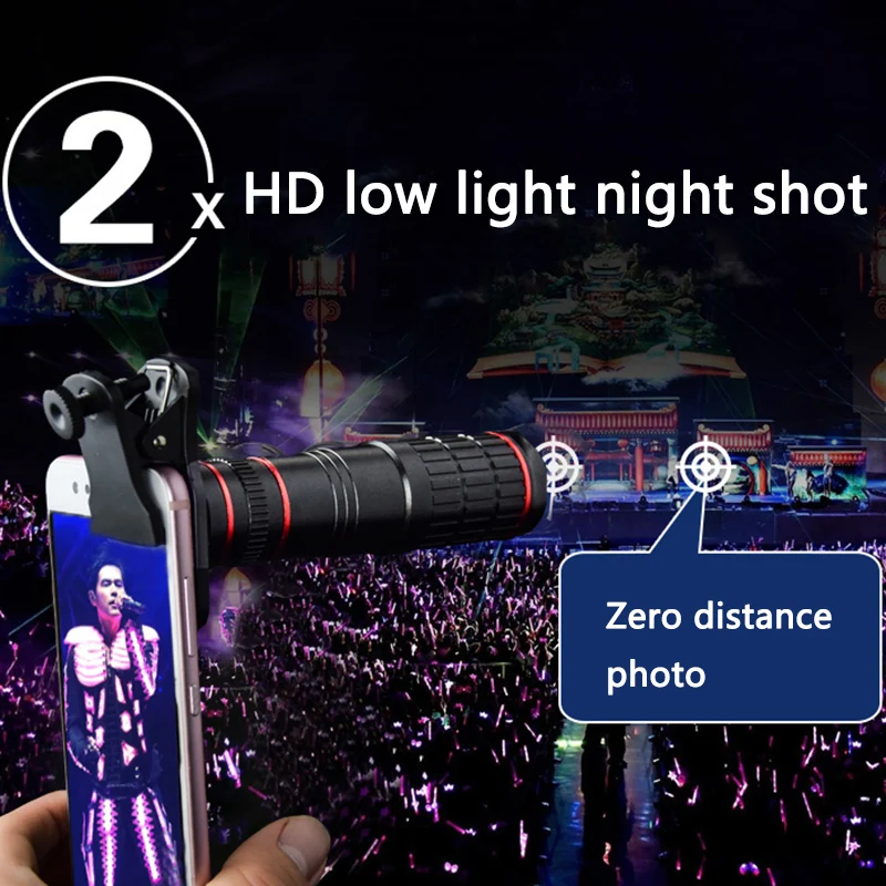 20X мобильный телескоп с длинным фокусом объектив камеры телефона HD фотографировать Объективы для iPhone