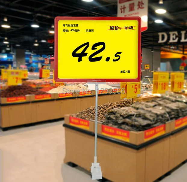 Hot sale base pop advertising poster display stand rack A4