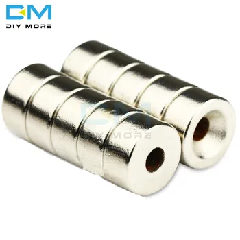 

5PCS N50 Strong NdFeB Disc Neodymium Magnets 10x5mm 10 x 5mm Hole 3mm Rare Earth Countersunk Rare-Earth Magnets for DIY Projects
