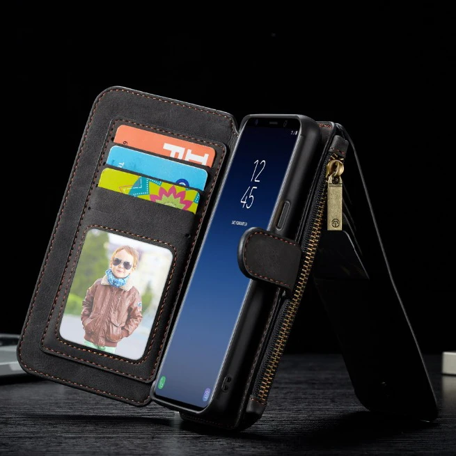 

CaseMe Fashion Authentic Leather Cover For Samsung Galaxy S9 Celular Card Slot Wallet Case Purse Phone Bag For Samsung Galaxy S9