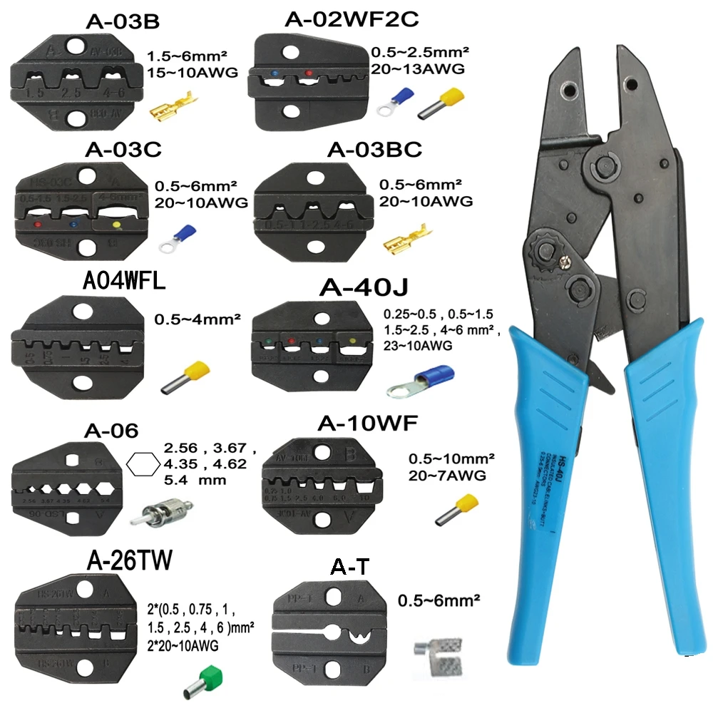 Комплекты штампов A10WF A26TW A06 A03BC A02WF2C A40J для HS FSE AM 10 EM 6B1 Бриллиантовая ОБЖИМНАЯ