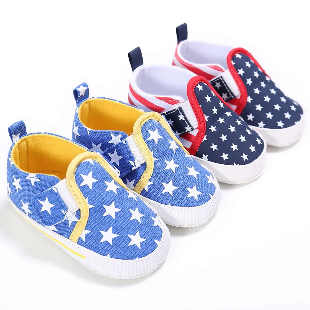 Wholesale Cute Crib Loafers Soft Prewalker AntiSlip Canvas