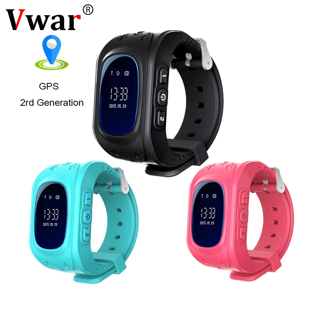 Vwar Q50 Смарт часы детские наручные GSM GPRS gps трекер анти потерянный Smartwatch ребенку Guard