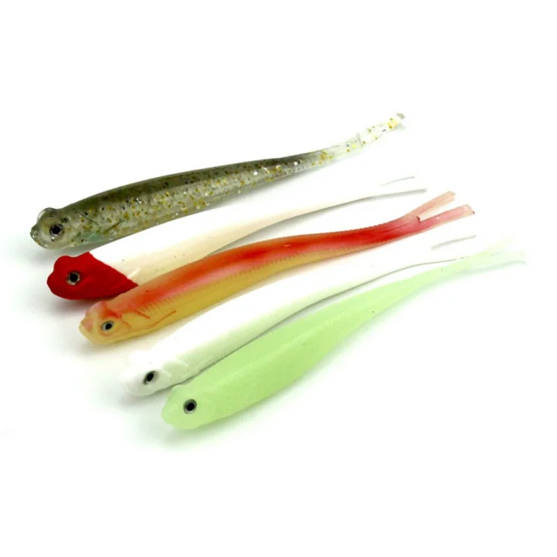 Japan Shad Worm Swimbait Jig Head Fly Fishing Silicon Rubber Fishing
