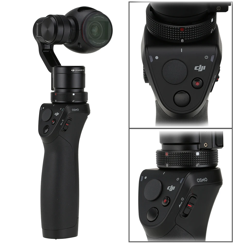 DJI OSMO Handheld 4K Camera With DJI FM 15 Flexi Microphone And Stabilizer Phantom 3 3 Axis Gimbal EMS Free