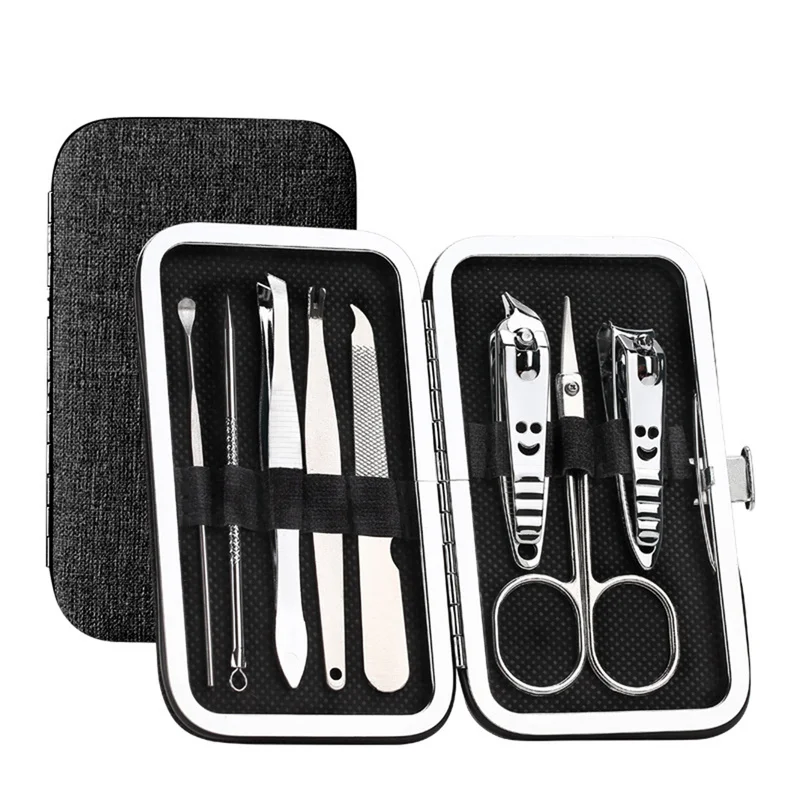 

NEW Nail Care Tool 8 Piece Cutter Cuticle Clipper Manicure Pedicure Gift Set Manicure Cutter Nail Clippers Pliers Dead Skin