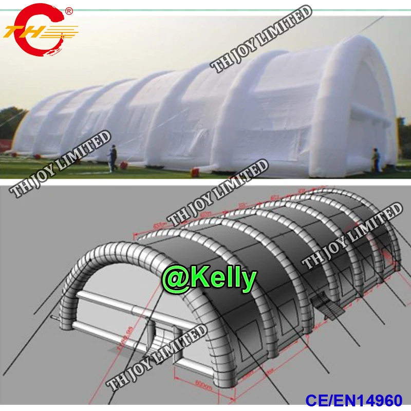 15 м/20 м/25 м гигантский надувной тент, надувной тент для спортивного поля, палатка для продажи, коммерческий большой надувной арочный купол палатки